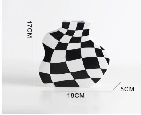 Sisters Matter Checker Vase