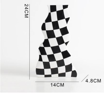 Sisters Matter Checker Vase