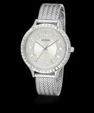 Guess Watch Soiree Silver with Sliver Mesh Strap