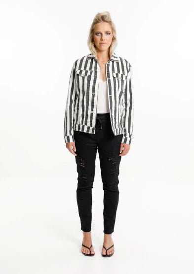 Home Lee Jean Jacket Stripe