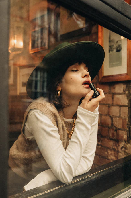 Brixton Reno Fedora in Black/Brown or Moss