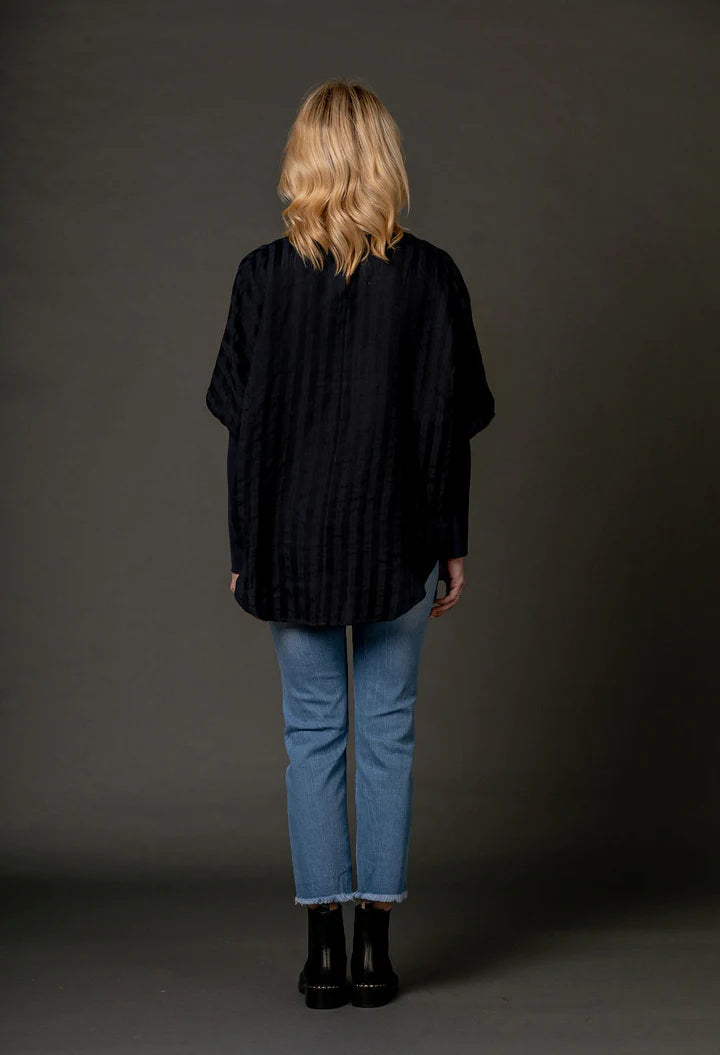 Mi Moso Sara Puff Sleeve Top in Navy or White