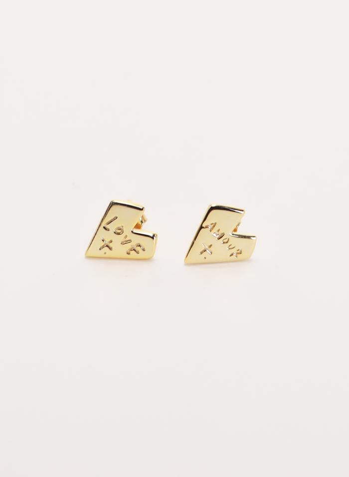 Federation Love is Amour Earings - Gold plated