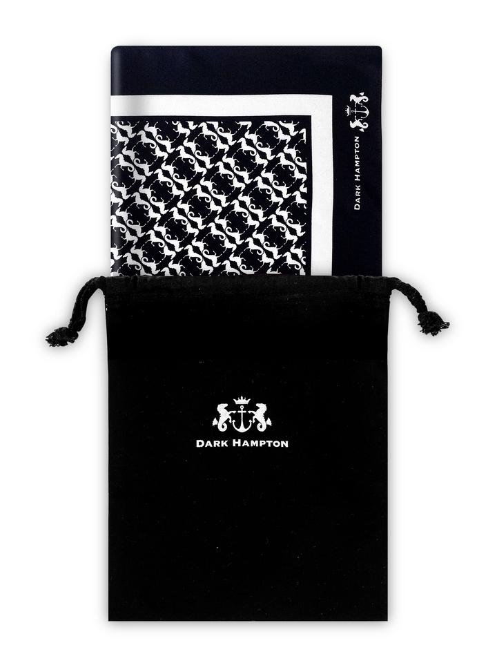Dark Hampton Silk Scarf - THE DONNITHORNE THE BOODEE THE LITTLE SILK THE MOORE THE STEETSKAMP