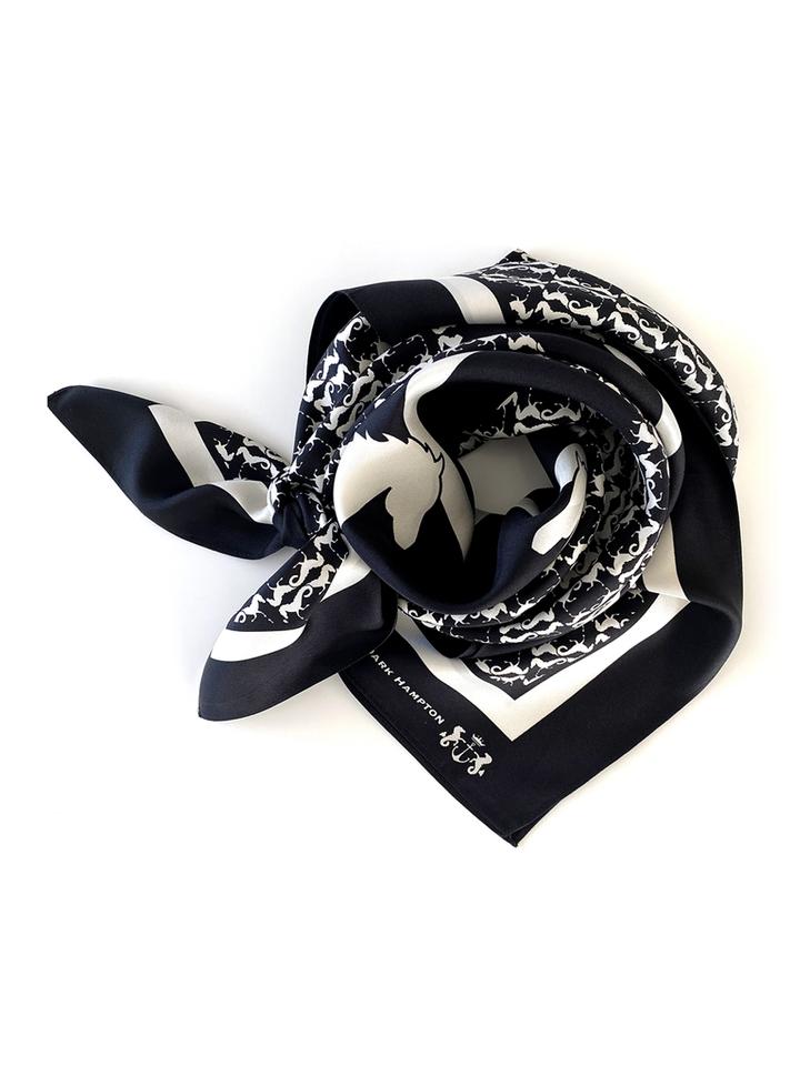 Dark Hampton Silk Scarf - THE DONNITHORNE THE BOODEE THE LITTLE SILK THE MOORE THE STEETSKAMP