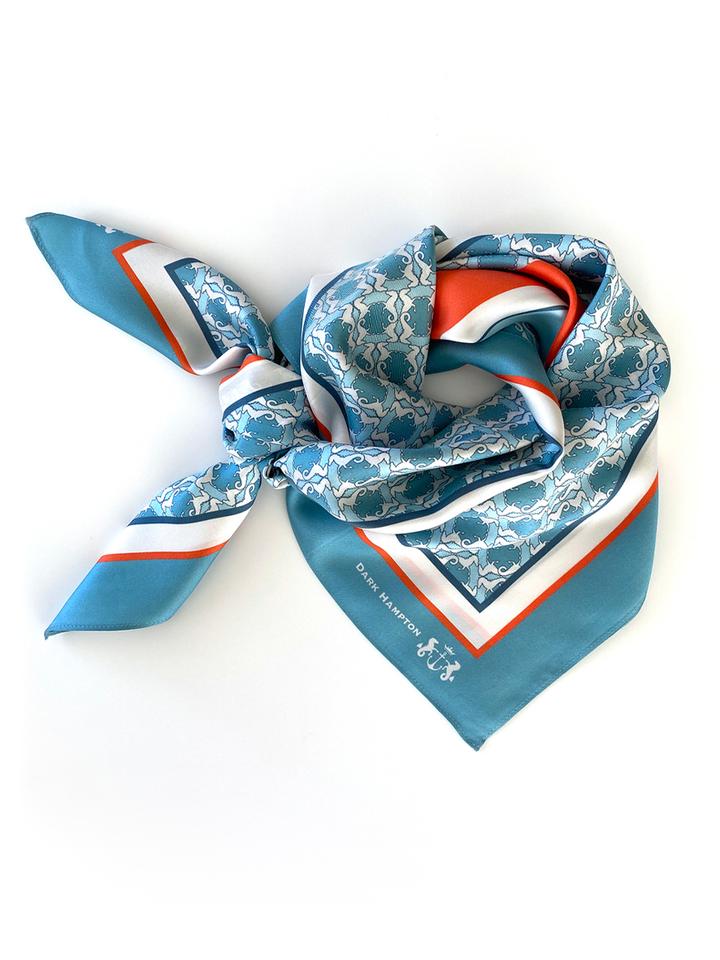 Dark Hampton Silk Scarf - THE DONNITHORNE THE BOODEE THE LITTLE SILK THE MOORE THE STEETSKAMP
