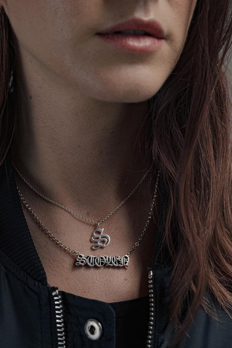 Stolen Girlfriends Club Gothic Stamp Pendant