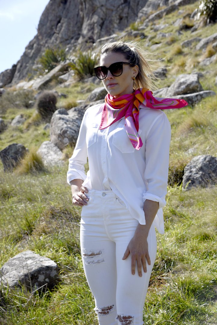 Dark Hampton Silk Scarf - THE DONNITHORNE THE BOODEE THE LITTLE SILK THE MOORE THE STEETSKAMP