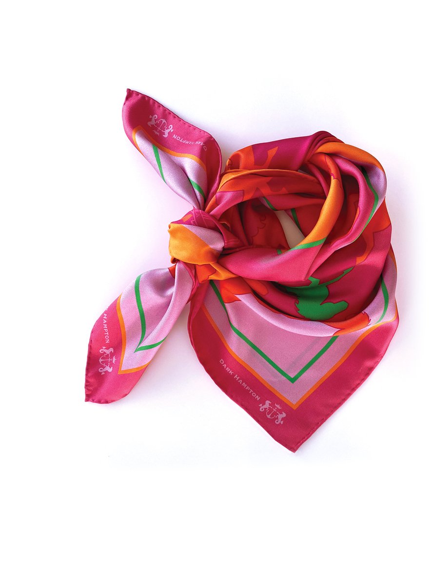 Dark Hampton Silk Scarf - THE DONNITHORNE THE BOODEE THE LITTLE SILK THE MOORE THE STEETSKAMP