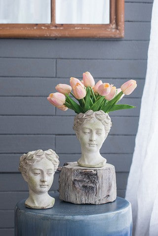 Rembrandt Visage Cement Vase - Small