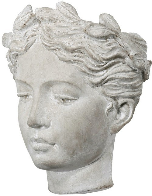 Rembrandt Visage Cement Vase/Planter - Wall Hanger