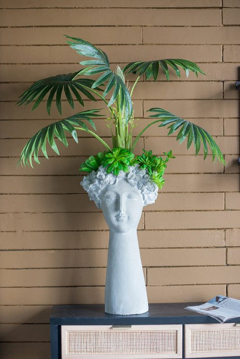 Rembrandt Flower Vase Cement Head
