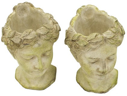 Rembrandt Visage Cement Vase - Small