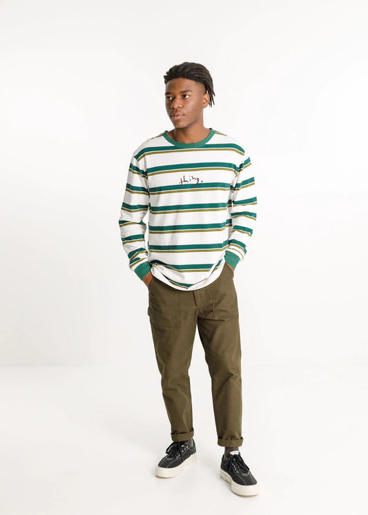 Thing Thing Long Sleeve Tee Forest Stripe