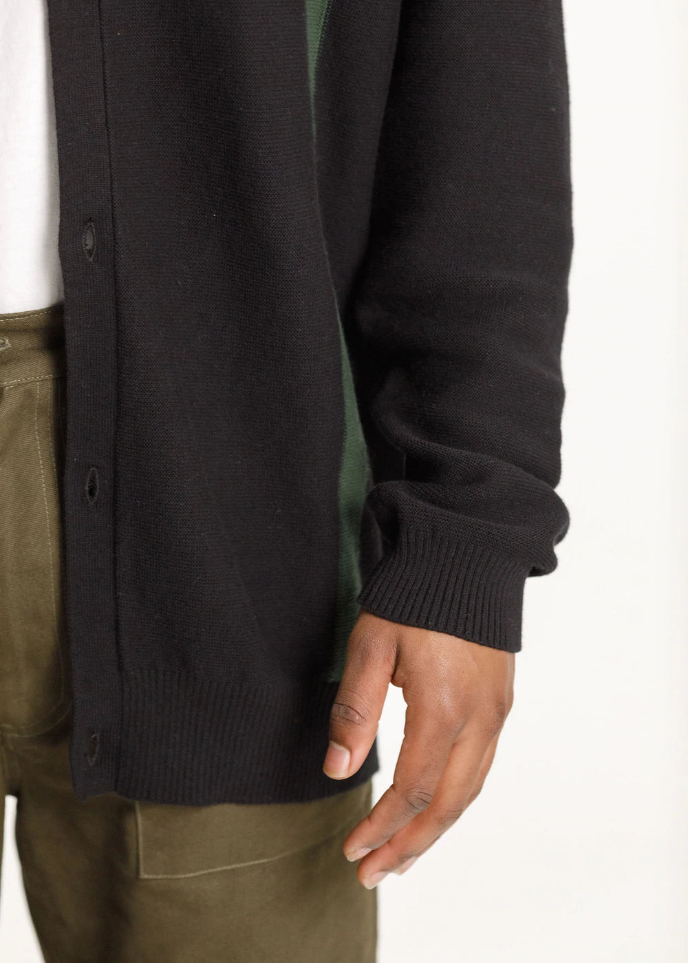 Thing Thing Long Sleeve Stray Knit Shirt