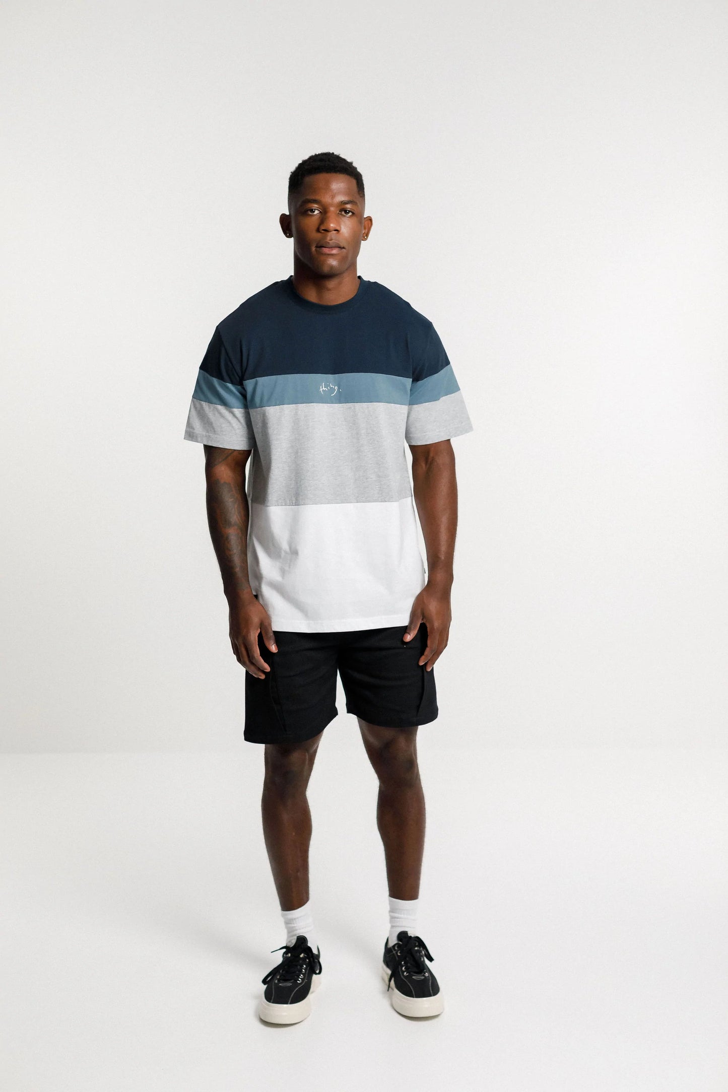 Thing Thing Panel Tee Navy