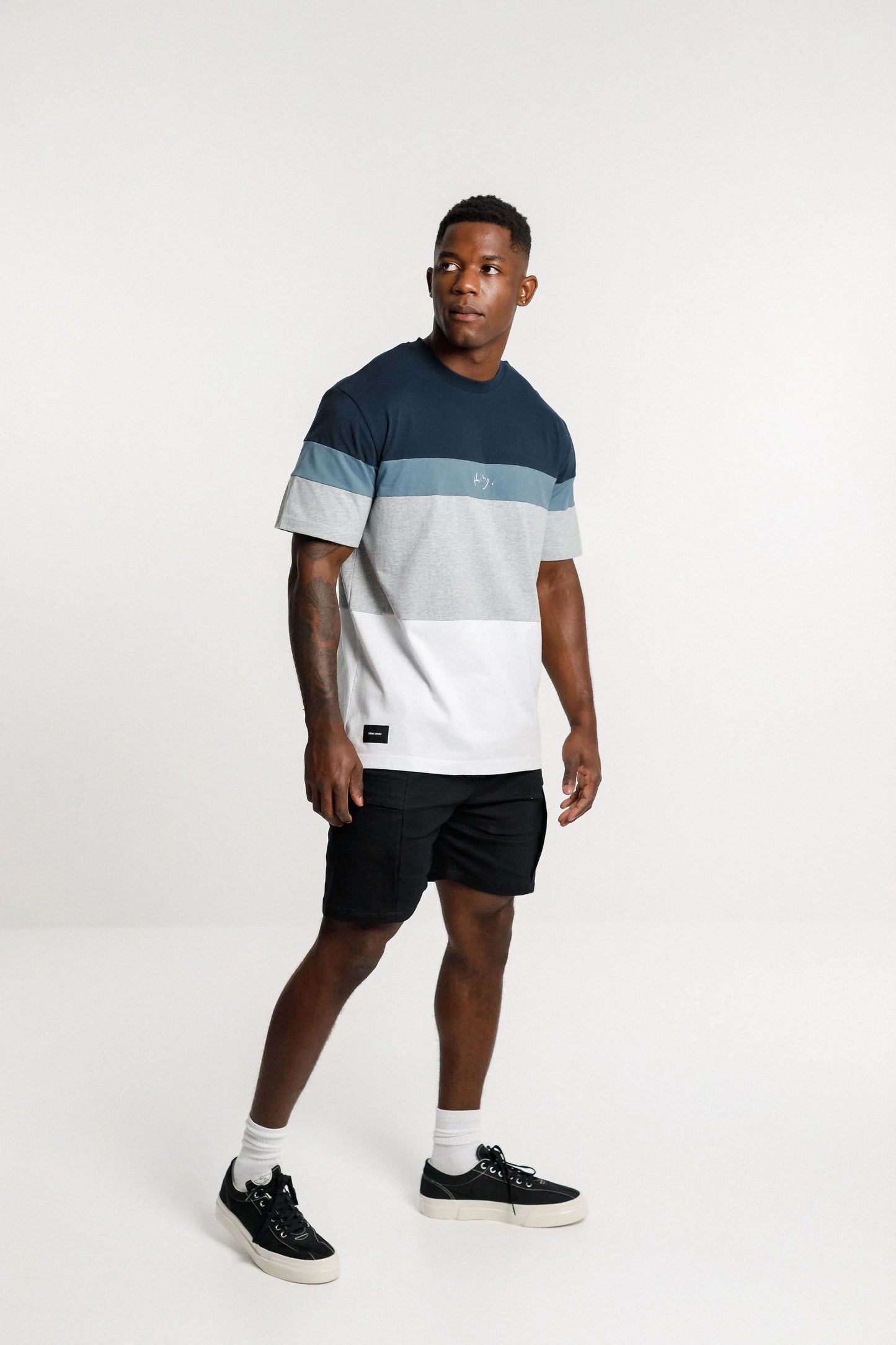 Thing Thing Panel Tee Navy