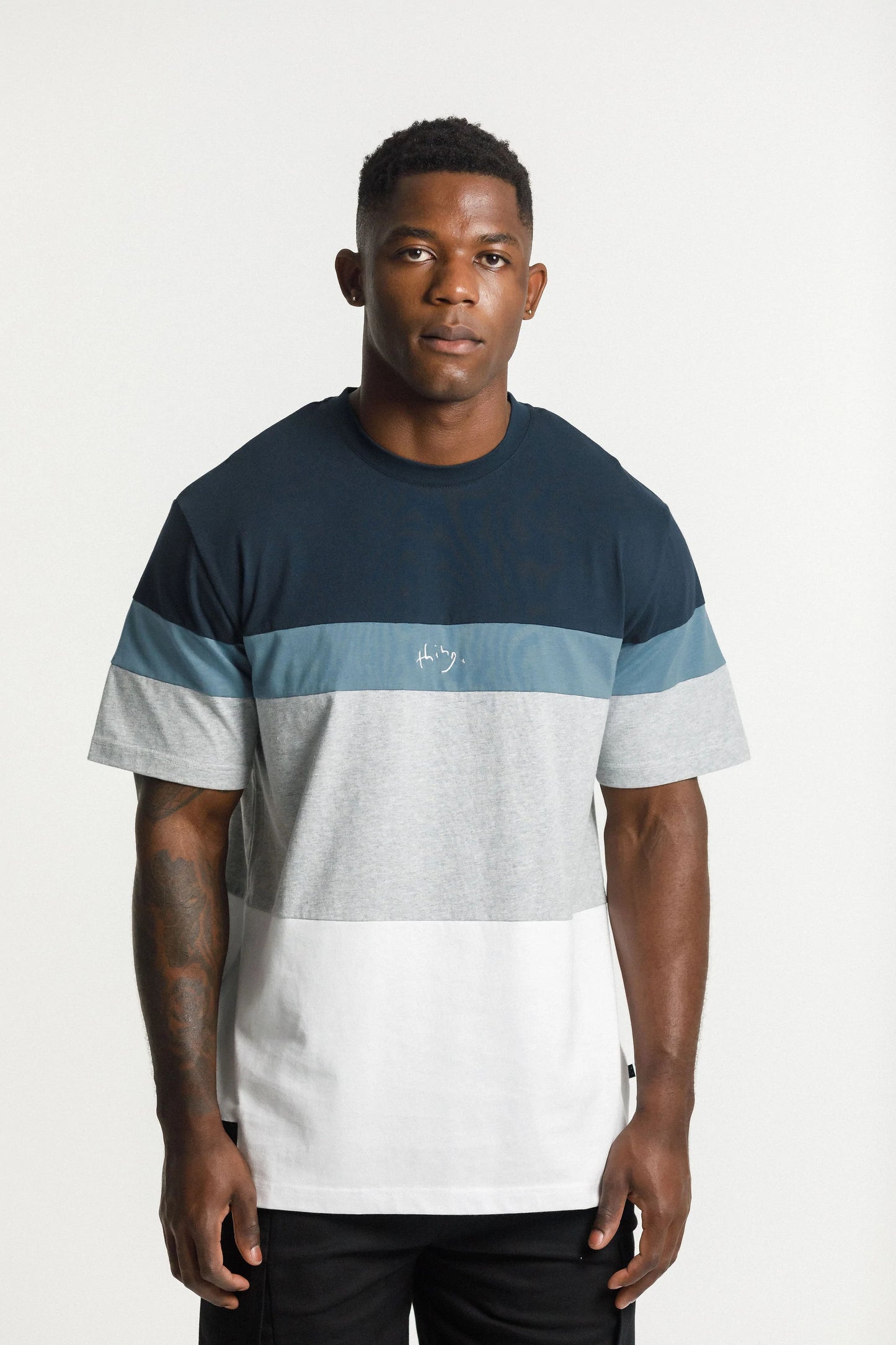 Thing Thing Panel Tee Navy