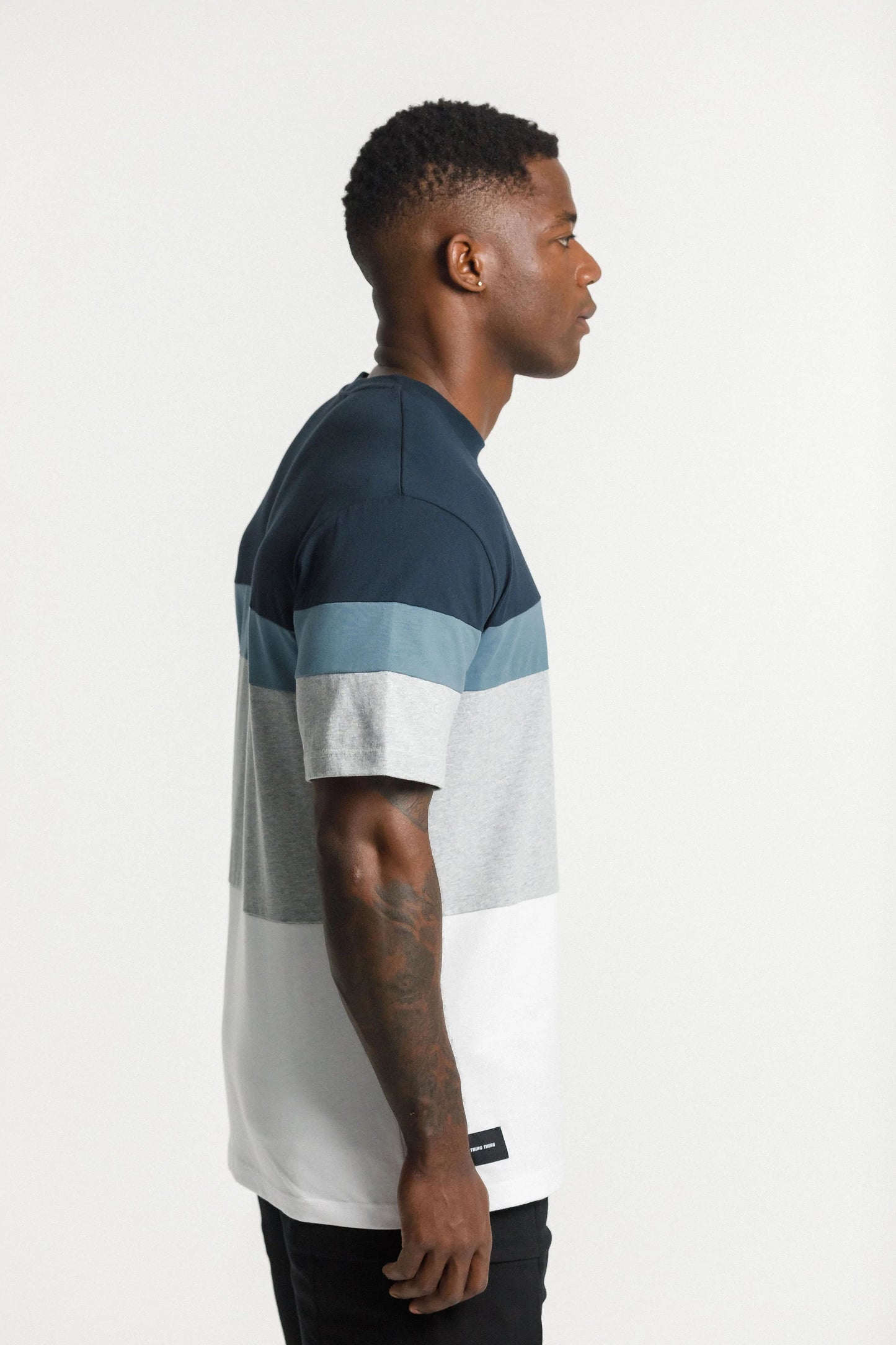 Thing Thing Panel Tee Navy