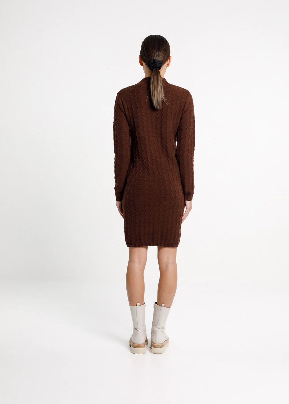Thing Thing Zig Zag Turtle Neck Dress