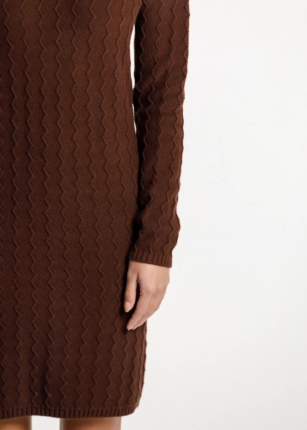 Thing Thing Zig Zag Turtle Neck Dress