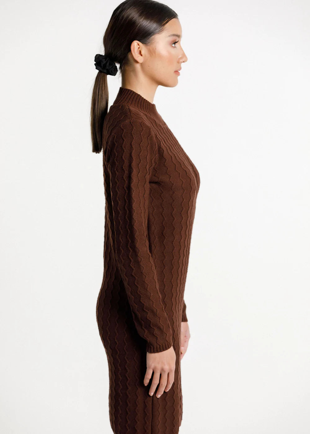 Thing Thing Zig Zag Turtle Neck Dress