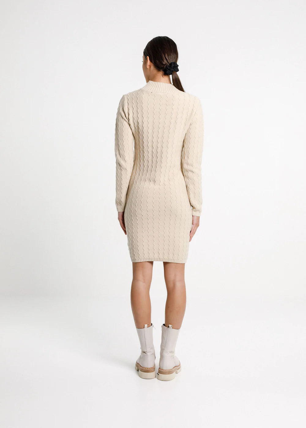 Thing Thing Zig Zag Turtle Neck Dress