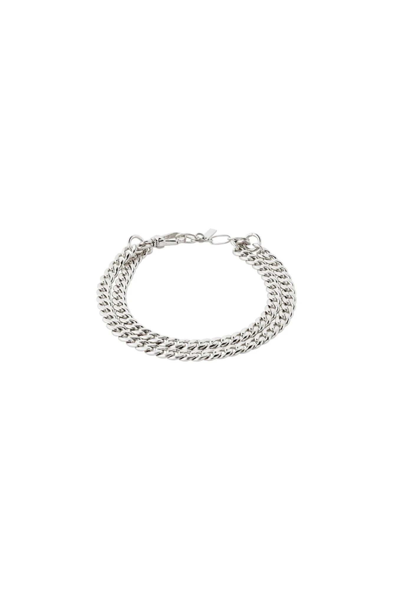 Pilgrim Blossom Recycled Curb Bracelet 2 in 1