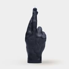 Little Global Crossed Fingers Candle Hand