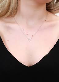 Federation Sparkles Heart Necklace Silver