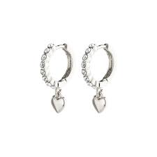 Pilgrim Sophia Earrings - Crystal - Silver Plated or Gold Plated