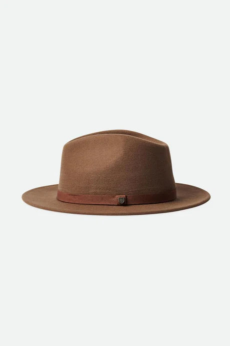Brixton Messer Packable Fedora in Dessert Palm