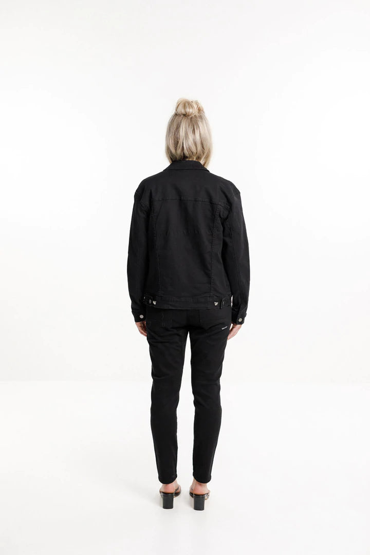 Home Lee Denim Jacket Jet Black