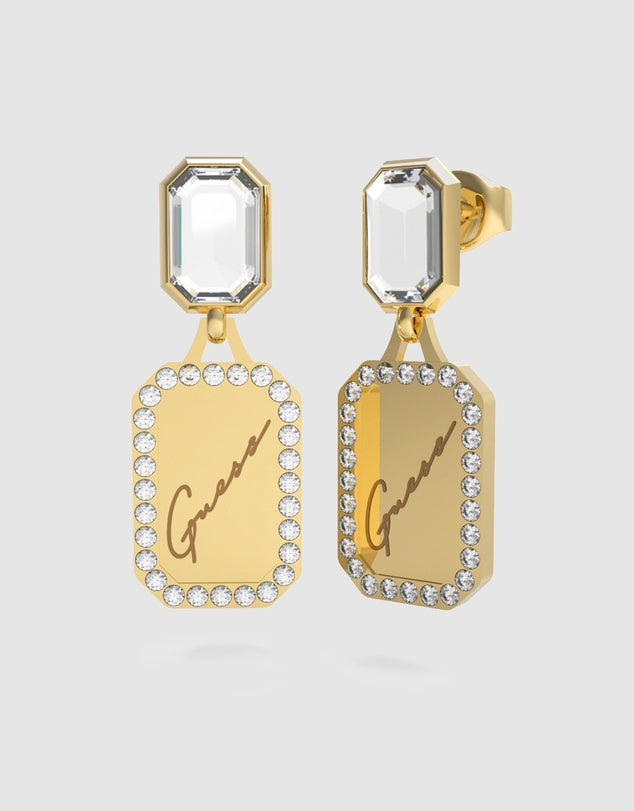 Guess Jewellery Crystal & Tag Earring
