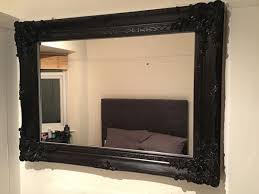 Rembrandt Black Ornate Bevelled Mirror