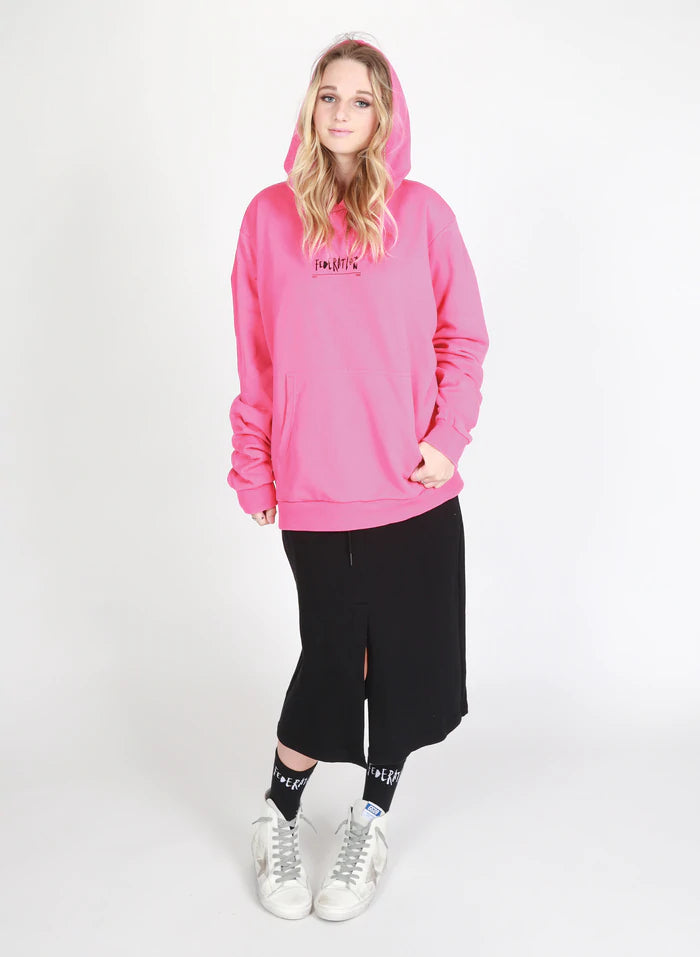 Federation Staple hood - Inked Pink