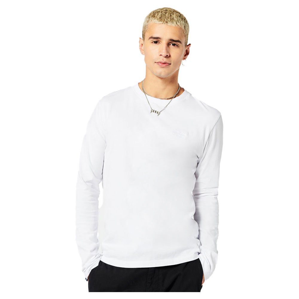 Superdry Vintage Logo Emblem Long Sleeve Top in White or Black
