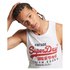Superdry Vintage CL Classic Vest in Optic White