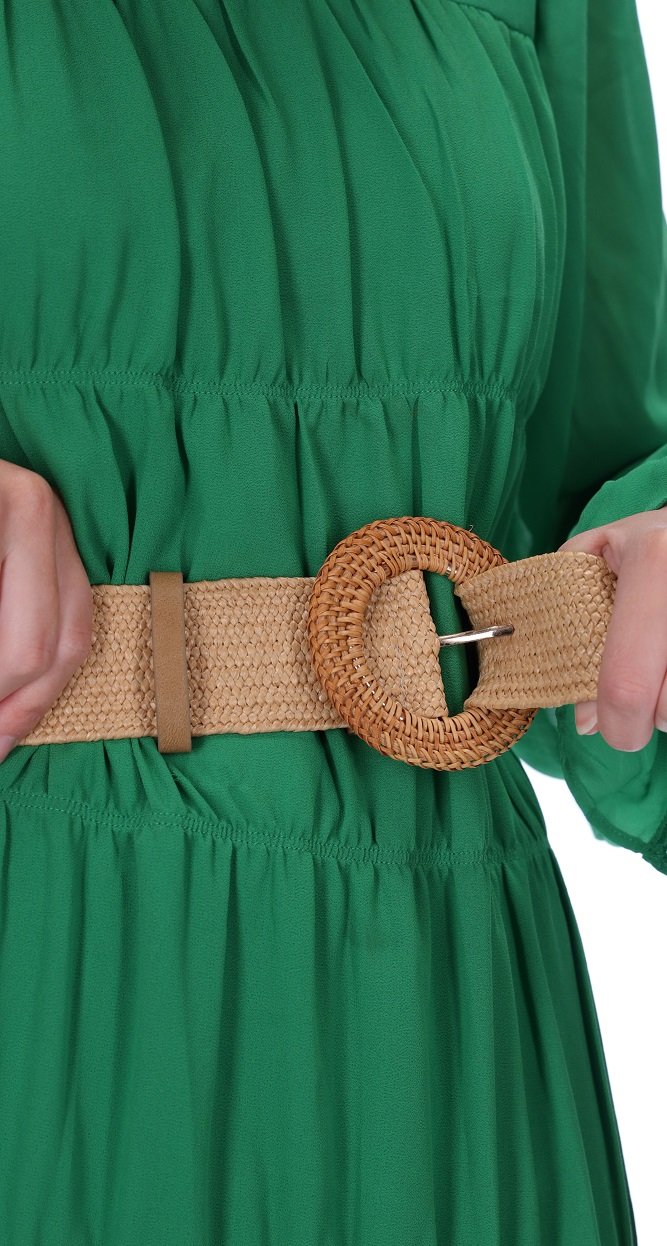 Augustine Meka Woven Belt Tan or Black Stripe