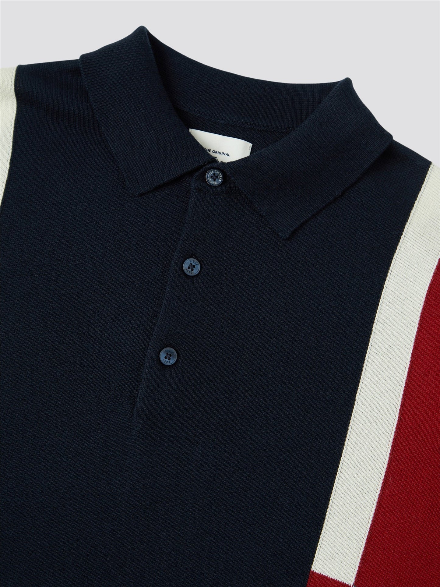 Ben Sherman Intarsia Stripe Polo Shirt