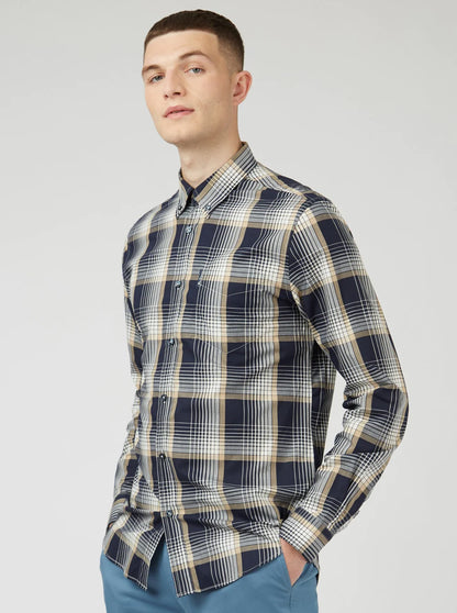Ben Sherman Linear Check Shirt Long-Sleeve