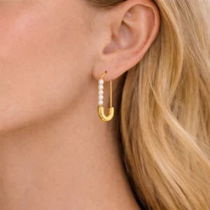 Me The Label Safety Pin Earrings