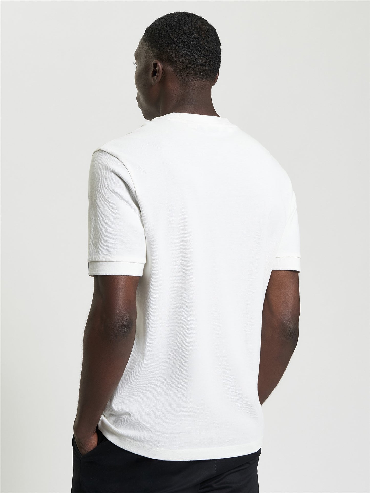 Ben Sherman Tipped Pique Tee Snow White