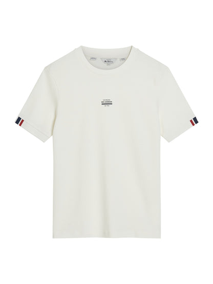 Ben Sherman Tipped Pique Tee Snow White