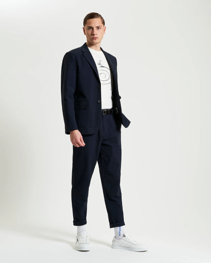 Ben Sherman Seersucker Blazer - Midnight