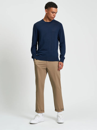 Ben Sherman Merino Crew Neck Navy