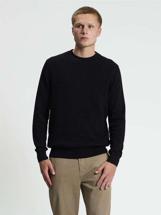 Ben Sherman Textured Front Crew Neck