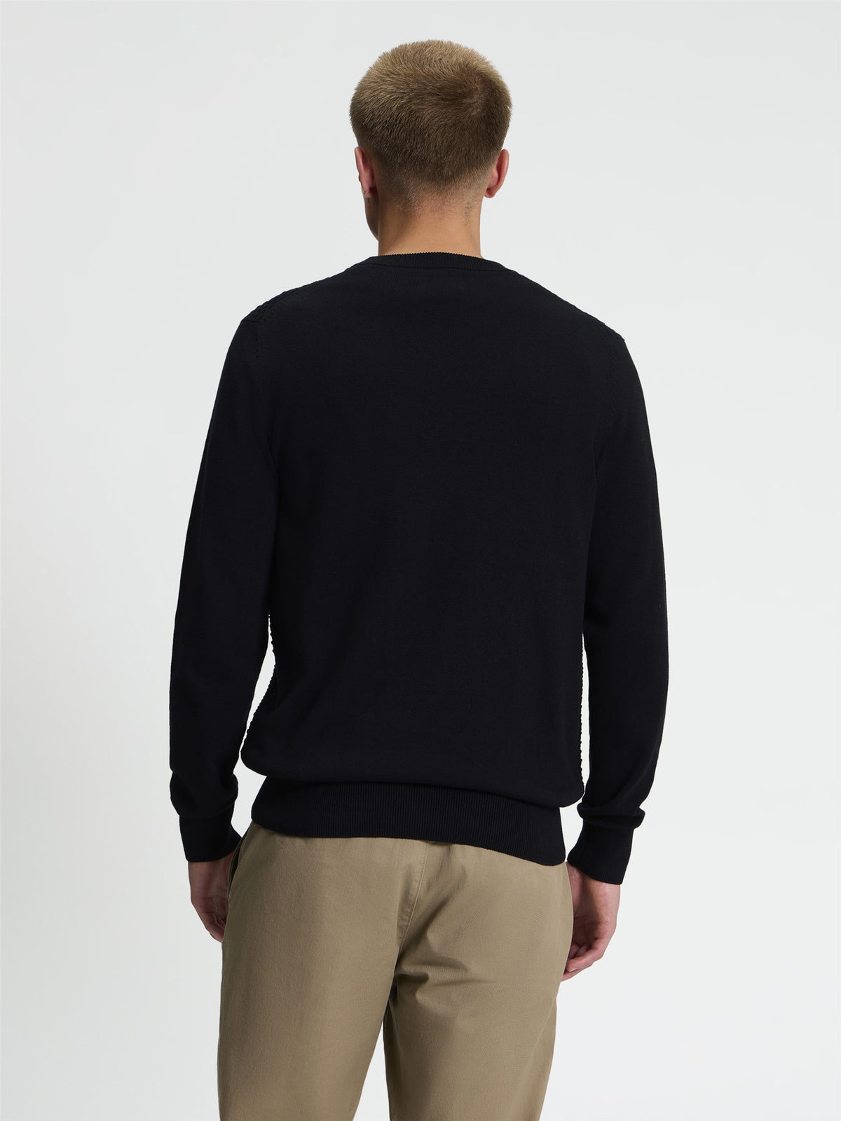 Ben Sherman Textured Front Crew Neck