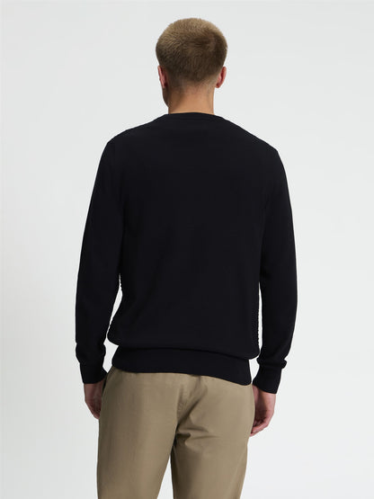 Ben Sherman Textured Front Crew Neck
