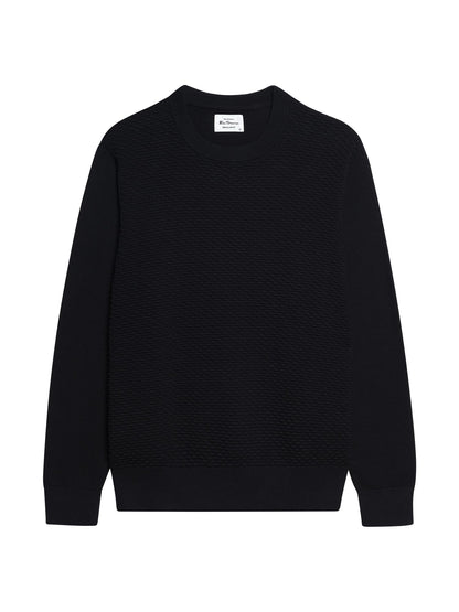 Ben Sherman Textured Front Crew Neck